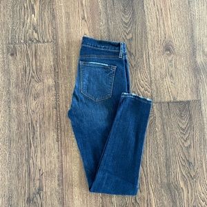 Dark Wash Skinny Crop Jean